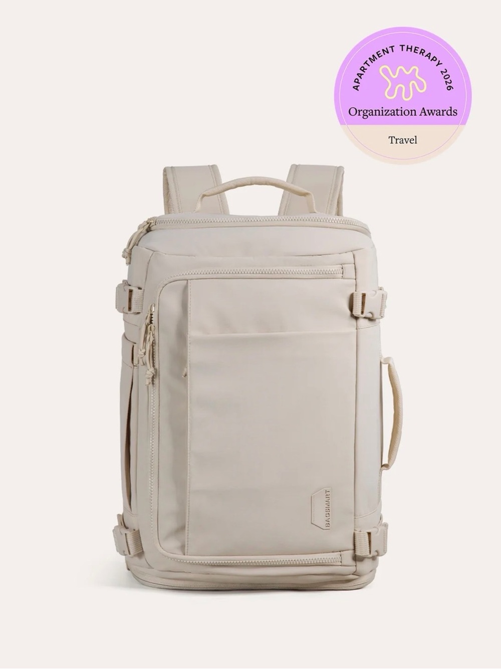 Brand New BAGSMART Blast 38L Travel Backpack in Cream